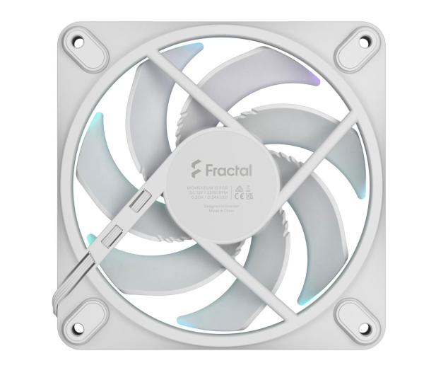FRACTAL DESIGN Momentum 12 RGB White 120mm FD-F-MR1-1202 - 1345455 - zdjęcie 4